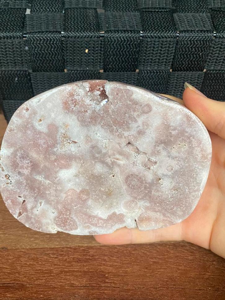 Roze amethist slab / freeform, Verzamelen, Mineralen en Fossielen, Mineraal, Ophalen of Verzenden