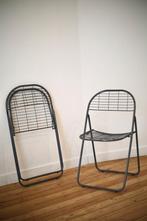 6x Vintage Aland klapstoelen - Niels Gammelgaard IKEA 1980, Huis en Inrichting, Ophalen, Gebruikt, Metaal, Grijs