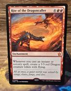 Packfresh Rite of the Dragoncaller MTG Magic The Gathering, Ophalen of Verzenden, Nieuw, Losse kaart