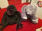 Knuffel Olifant & Aap 80cm groot!, Ophalen, Gebruikt, Olifant