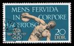 postzegel 1350 DDR 20 jaar Olympisch Comité, Postzegels en Munten, Ophalen of Verzenden, DDR, Gestempeld