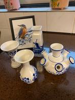 Heinen Delftsblauwe vaasjes, Antiek en Kunst, Ophalen of Verzenden