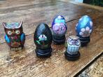 Lot cloisonne ei en uil., Antiek en Kunst, Antiek | Emaille, Ophalen of Verzenden