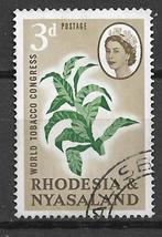 Rhodesia & Nyasaland Malawi 1963 Wereld Tabak Congres, Postzegels en Munten, Postzegels | Afrika, Zimbabwe, Verzenden, Gestempeld