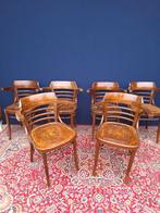 2 vintage café stoelen, Thonet style gebogen gestoomd beuken, Gebruikt, Ophalen of Verzenden, Hout