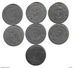 duitsland5 pfennig 1897a+1905a+1906e+1908f+1912a+1915d+1918, Verzenden, Duitsland, Setje