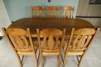 Massief Eiken Eettafel, Huis en Inrichting, Tafels | Eettafels, Ophalen, Eikenhout, 50 tot 100 cm, Vijf personen of meer