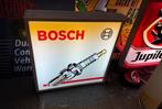 BOSCH Bougie oude reclame lichtbak, Verzamelen, Merken en Reclamevoorwerpen, Ophalen, Gebruikt, ., Lichtbak of (neon) lamp