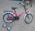 Gazelle kinderfiets 16 inch incl zijwieltjes, Fietsen en Brommers, Ophalen, Gebruikt, 16 tot 20 inch, Zijwieltjes