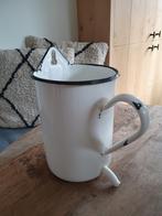Laaks Brocante, emaille kan met tuit, Antiek en Kunst, Ophalen of Verzenden
