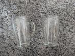 Twee grote theeglazen 16 cm hoog, Huis en Inrichting, Keuken | Servies, Glas of Glazen, Ophalen of Verzenden, Overige stijlen