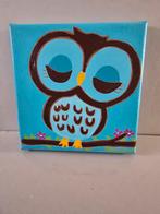 SCHILDERIJ SLAPENDE UIL KIDZZART, Antiek en Kunst, Kunst | Schilderijen | Modern, Ophalen of Verzenden