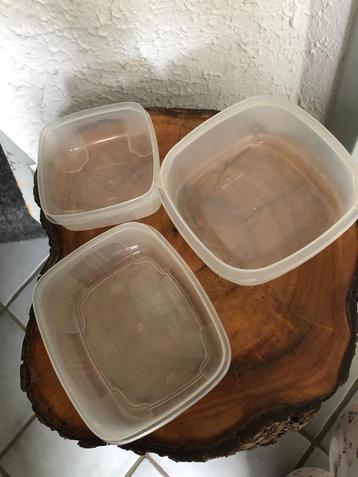 3 plastic bakjes - hulp bij koken - hobby beschikbaar voor biedingen