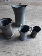 4 tinnen inhoudsmaten, Antiek en Kunst, Ophalen of Verzenden