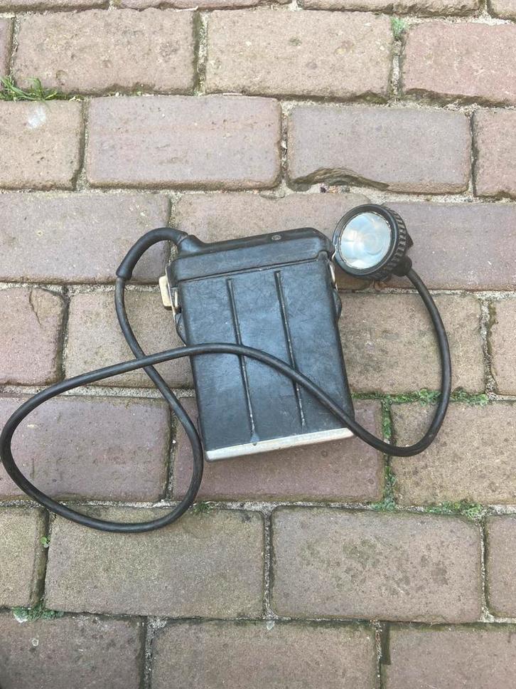 Kolen Mijnlamp met houder, Verzamelen, Overige Verzamelen, Gebruikt, Ophalen of Verzenden