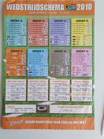 Wedstrijdschema WK 2010 Zuid Afrika, Ophalen of Verzenden, Zo goed als nieuw, Buitenlandse clubs, Poster, Plaatje of Sticker