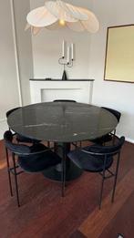 Marmeren eettafel (130cm), Ophalen, Gebruikt, Rond, Vijf personen of meer