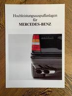 Folder Mercedes-Benz Brabus uitlaat systemen 1991 nieuw!, Nieuw, Brabus, Mercedes, Ophalen of Verzenden