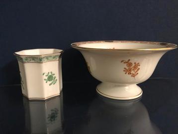 Herend Schaaltje & Lepelvaasje - Onbeschadigd beschikbaar voor biedingen