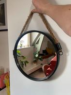 Light & Living Rond Metaal Spiegel met touw, Huis en Inrichting, Woonaccessoires | Spiegels, Ophalen, Minder dan 50 cm, Rond, Zo goed als nieuw