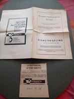 Vintage RTM 1965 Vermaat autobedrijf nv Dienstregeling, Verzamelen, Ophalen of Verzenden, Gebruikt, Trein, Boek of Tijdschrift