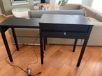 Computer meubel ikea zwart, Ophalen of Verzenden, Zo goed als nieuw, Bureau