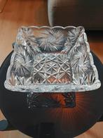 Kristallen schaal 20x20x12 cm, Huis en Inrichting, Ophalen, Rond, Glas