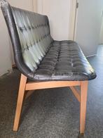 Eettafel bank, Ophalen, Gebruikt, Grijs, Hout