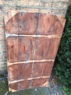 Antieke eikenhout plank dun 123 x 67 cm 0,5 cm dik, Doe-het-zelf en Verbouw, Hout en Planken, Ophalen of Verzenden, Zo goed als nieuw