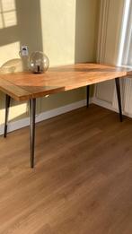 Teakhouten eettafel Dutchbone, Huis en Inrichting, Tafels | Eettafels, Ophalen, 200 cm of meer, 50 tot 100 cm, Zo goed als nieuw