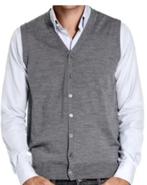 JOE MERINO  grijs 100% extrafine merinowol Large BCBC, Maat 52/54 (L), Joe Merino, Ophalen of Verzenden, Zo goed als nieuw