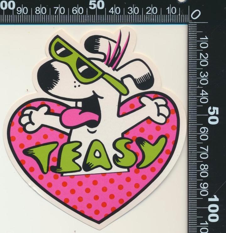 Sticker: Snoopy - Teasy, Verzamelen, Stickers, Zo goed als nieuw, Strip of Tekenfilm, Ophalen of Verzenden