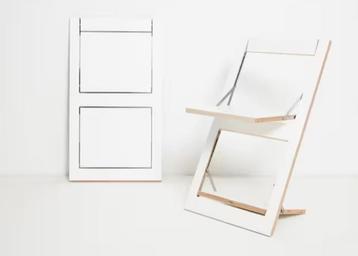 Fläpps Folding Chair - wit Unieke klapstoel