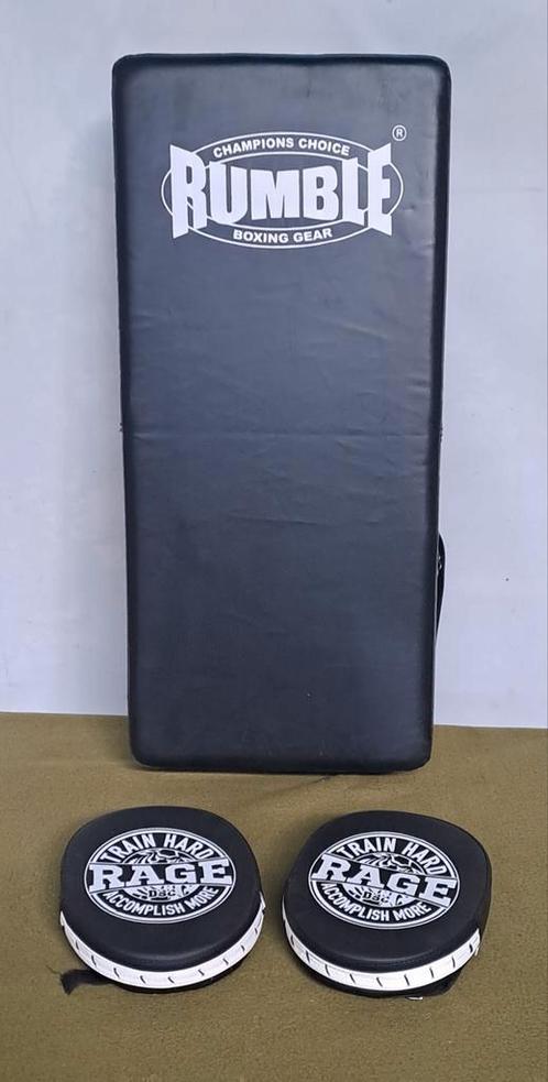 Rumble stootkussen / trapkussen + 2 bokspads van Rage, Sport en Fitness, Boksen, Zo goed als nieuw, Boks-accessoire, Ophalen of Verzenden
