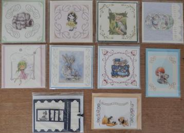 10 Mooie kaarten met envelop in plastic zakje beschikbaar voor biedingen