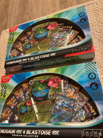 Nieuwe Venusaur & Blastoise ex Premium Collectie pokemon beschikbaar voor biedingen