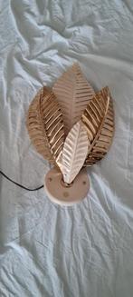 Grote hans kogl wandlamp met bladgoud, Ophalen of Verzenden, Zo goed als nieuw