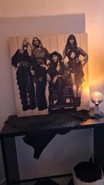 Foto schilderij op hout., Huis en Inrichting, Ophalen, Overige typen, Zo goed als nieuw, 75 tot 100 cm