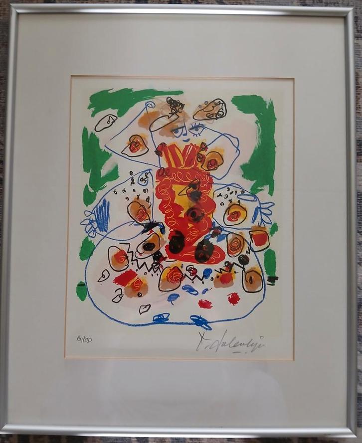 Zeefdruk van Kees Salentijn, Antiek en Kunst, Kunst | Litho's en Zeefdrukken, Ophalen of Verzenden