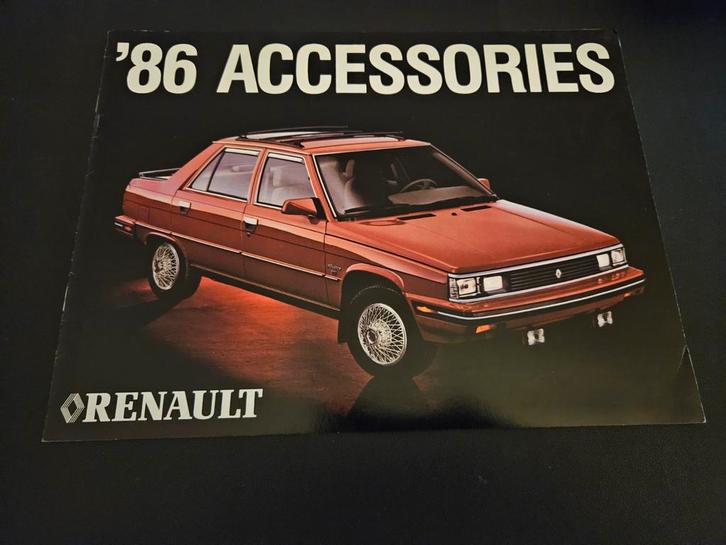 Brochure Renault Accessoires 1986 USA, Boeken, Auto's | Folders en Tijdschriften, Zo goed als nieuw, Renault, Ophalen of Verzenden