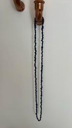 Blauwe ketting steentjes, Ophalen of Verzenden, Zo goed als nieuw, Blauw, Overige materialen