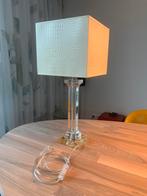 Staande schemerlamp met licht kleurige vierkante kap, Ophalen, Zo goed als nieuw, Overige materialen, 50 tot 75 cm