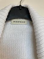 Repeat wit grofgebreid vest met ceintuur maat M 40, Wit, Lodenfrey Park – Haus X Osterwaldstrasse 10 80805 München DE, Ophalen of Verzenden