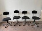 4x KEVI Designstoelen - Origineel uit de jaren ’60, Huis en Inrichting, Bureaustoelen, Ophalen, Gebruikt, Zwart, Bureaustoel