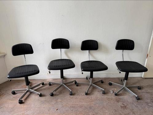 4x KEVI Designstoelen - Origineel uit de jaren ’60, Huis en Inrichting, Bureaustoelen, Gebruikt, Bureaustoel, Zwart, Ergonomisch