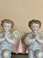 2 zware porseleinen engeltjes, Antiek en Kunst, Ophalen of Verzenden