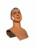 Antiek Papier Maché Mannequin Hoofd (1920/1930s), Ophalen of Verzenden