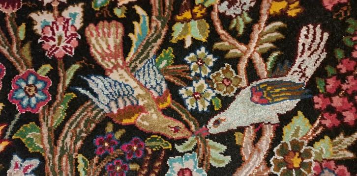 Perzisch tapijt Tabriz van het type Levensboom(met zijde), Huis en Inrichting, Stoffering | Tapijten en Kleden, Zo goed als nieuw