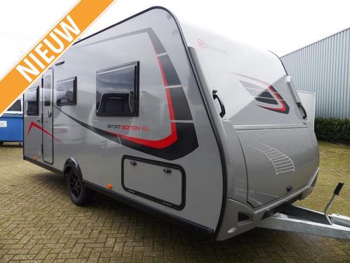 Sterckeman Sport Edition 492 LJ met vloerverwarming, Caravans en Kamperen, Caravans, tot en met 4, Treinzit, Sterckeman, 2 aparte bedden