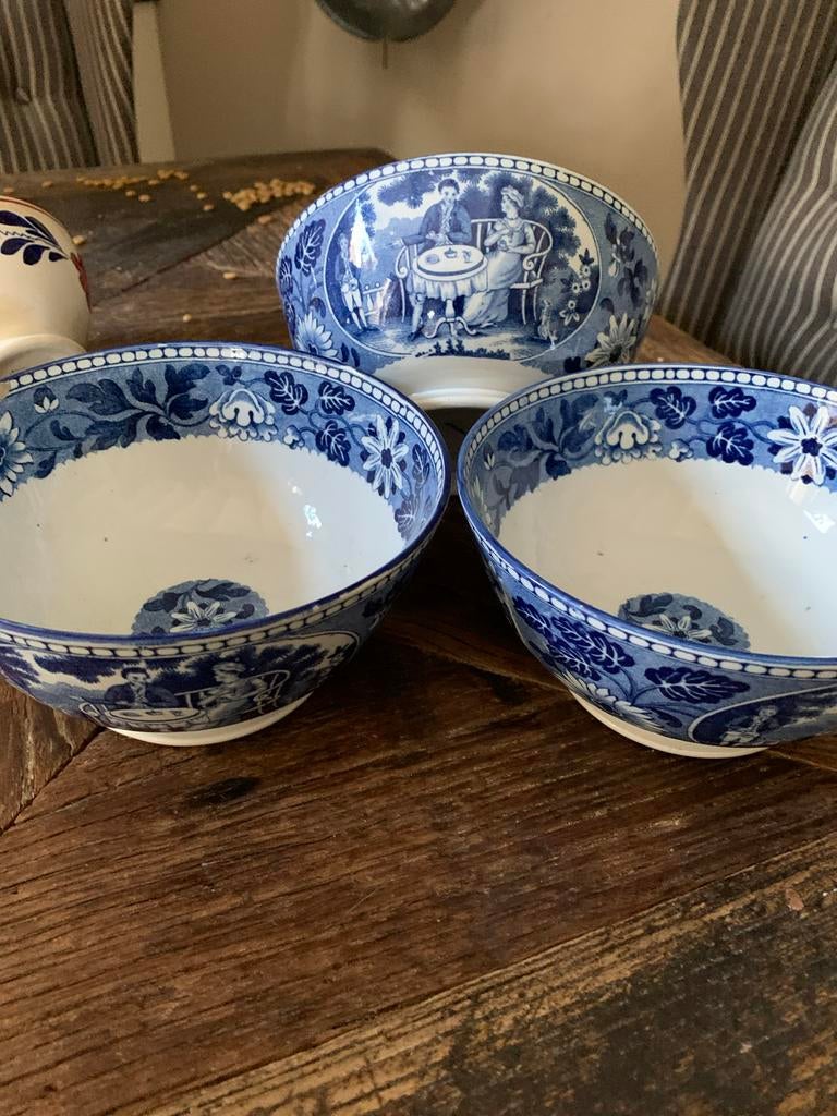 Antiek Engels Aardewerk Set dawson teadrinker, Antiek en Kunst, Ophalen of Verzenden